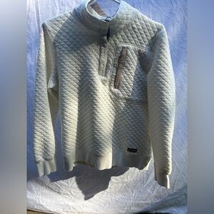 Men's Cream Quilted Sweater
